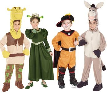 Shrek characters costumes